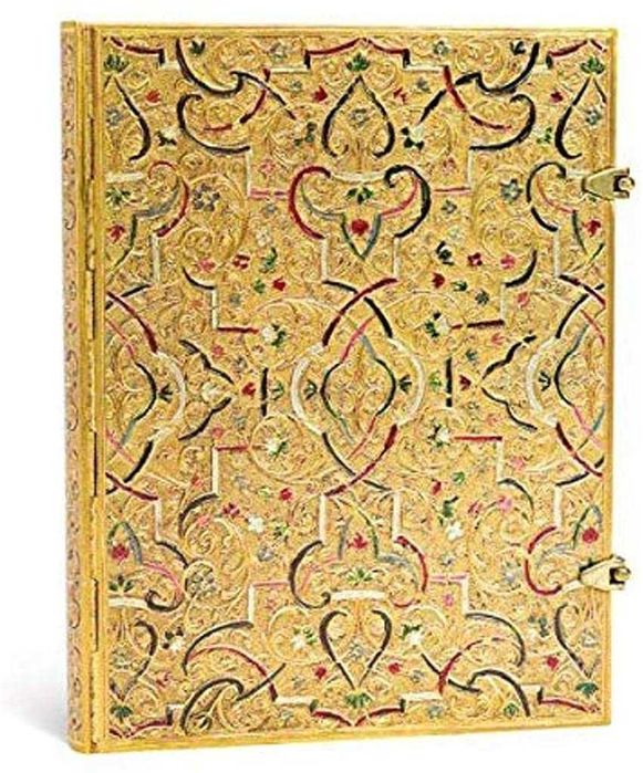 Caderno Gold Inlay, Pautado, NOVO