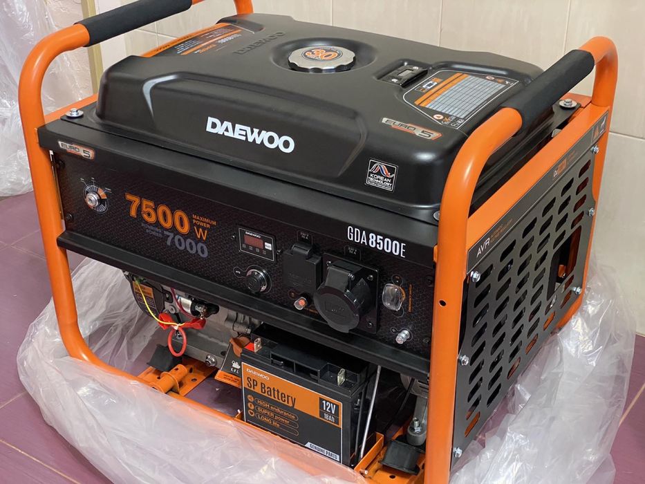 Бензиновый генератор Daewoo GDA8500E Новый/БЛОК АВР ГАРАНТИЯ 3 ГОДА