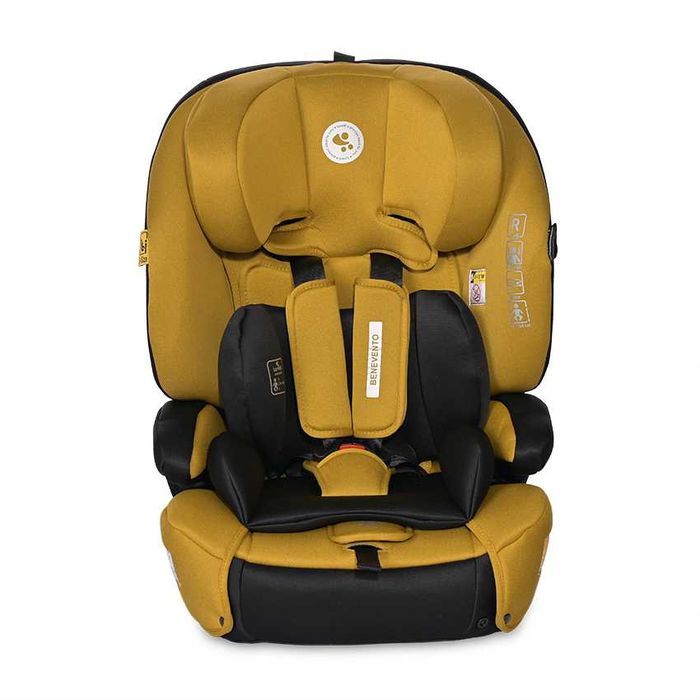 Автокрісло Benevento Isofix 9-36 кг м'ятний, лимонний.