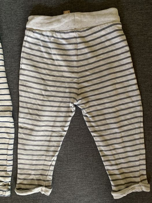 Dwupak Spodnie dresowe marynarskie w paski 86