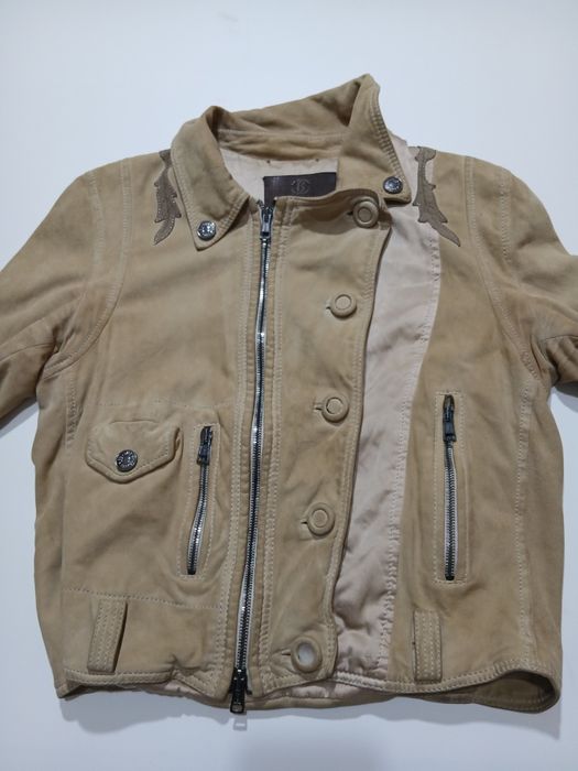 Женская косуха Roberto Cavalli замшевая