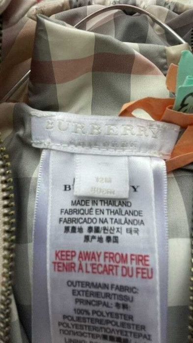 Пуховик burberry оригинал 12 м