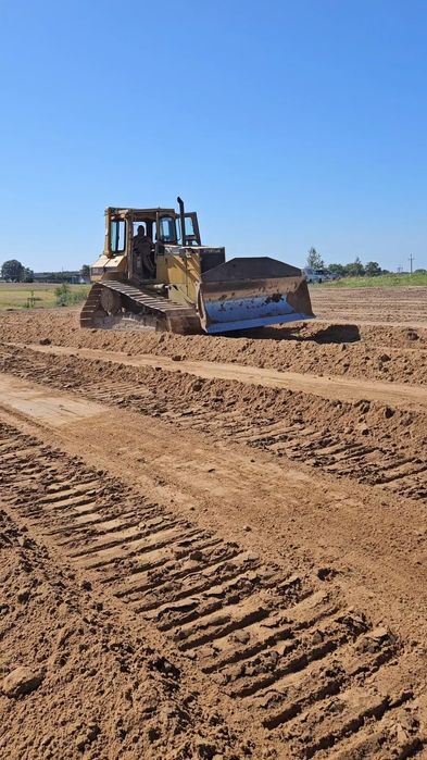 Wycinki drzew samosiejek prace roboty ziemne budowlane koparka wynajem