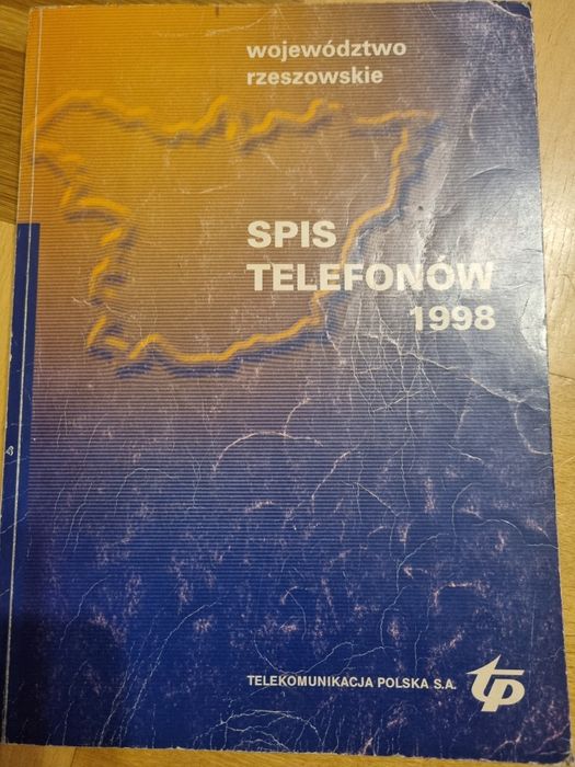 Książka telefoniczna woj rzeszowskiego z 1998r