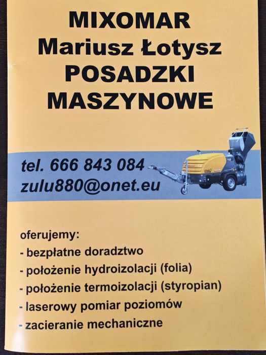 Posadzki maszynowe Mixomar Mariusz Łotysz