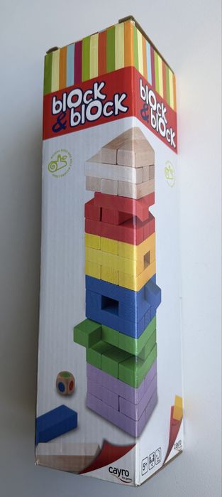Excelente Jogo Block & Block Cores 54 Peças