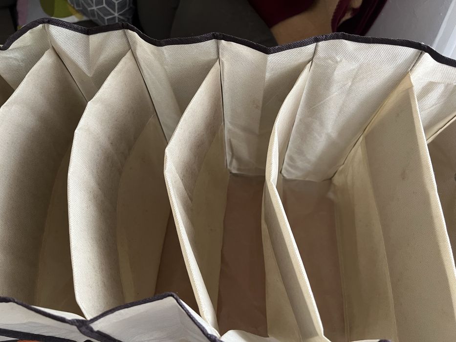 2 organizadores de roupa de tecido