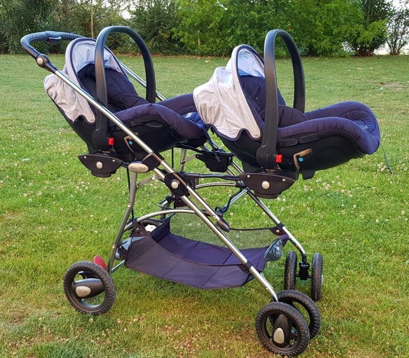 Carrinho Gêmeos Bebeconfort + 2 Cadeiras Passeio + Oferta 2 Ovos e 2 Cadeiras Auto