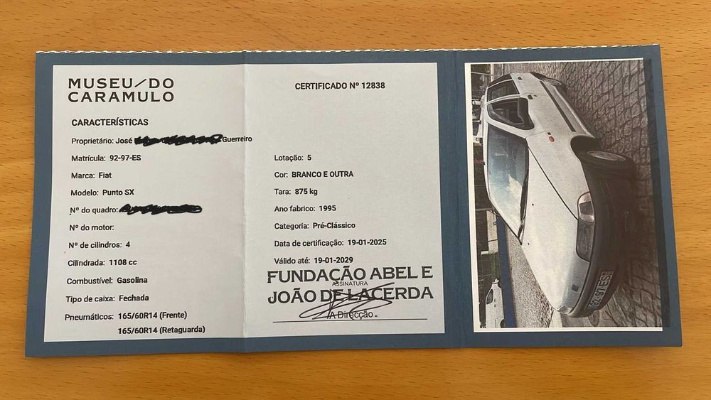 Fiat Punto SX (1995) – Apenas 60.000 km | Certificado Histórico (Isento IUC)