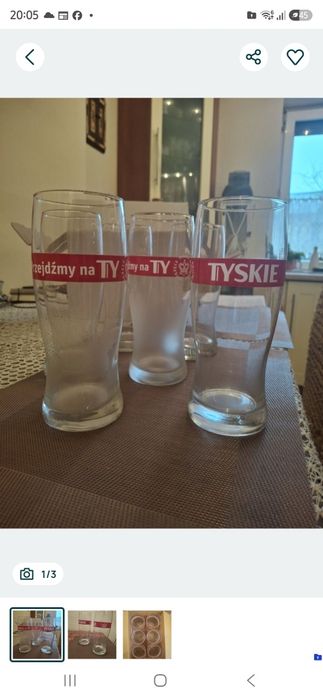 Szklanki pokale piwo