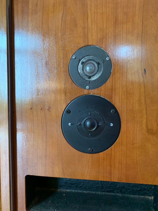 Colunas de som hi-fi e amplificador Sansui X911DG