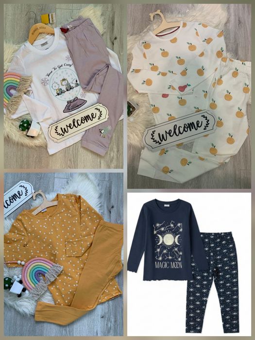 Піжама бавовна/фланель для дівчинки від 2 до 12 р, (98/146 ріст) НОВА