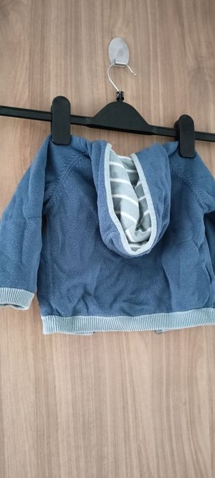 Bluza z kapturem dwustronna dla chłopca rozmiar 9-12m