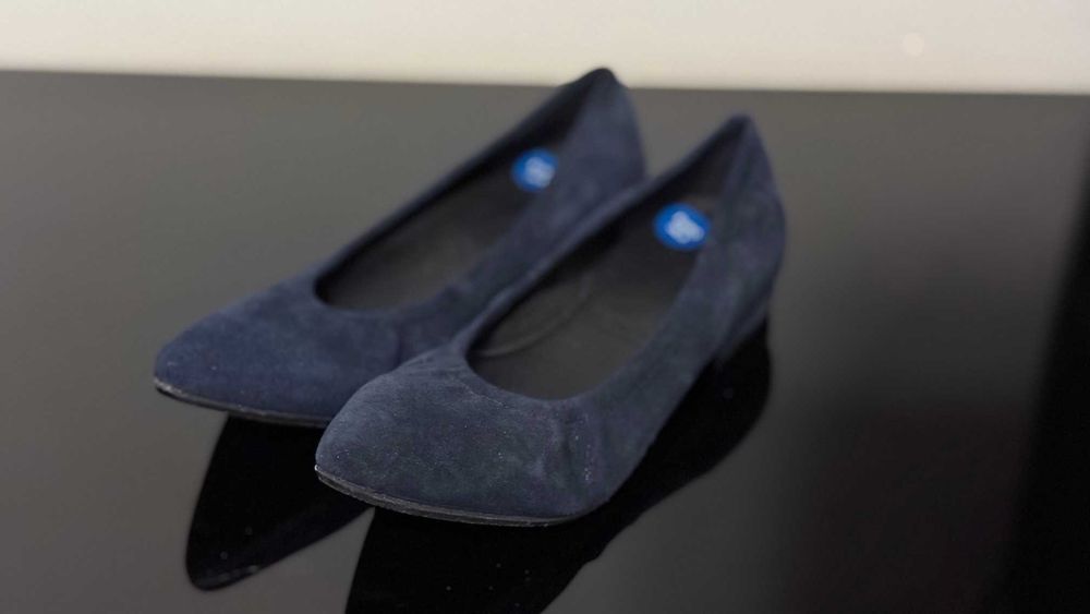 Gerry Weber | granatowe zamszowe baleriny r. 36.5 (wkładka 23 cm)