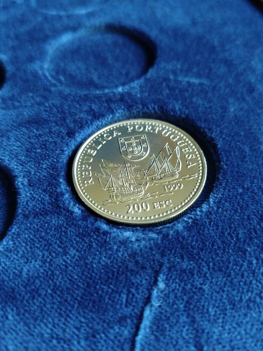 Moeda comemorativa de 200 Escudos- A Descoberta do Brasil: Duarte