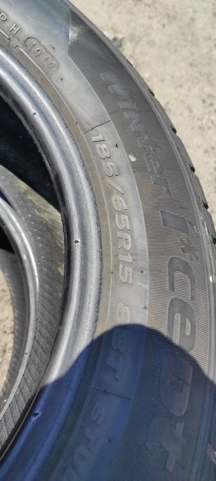 Opony zimowe 7mm 185/65/15 Hankook 2PN