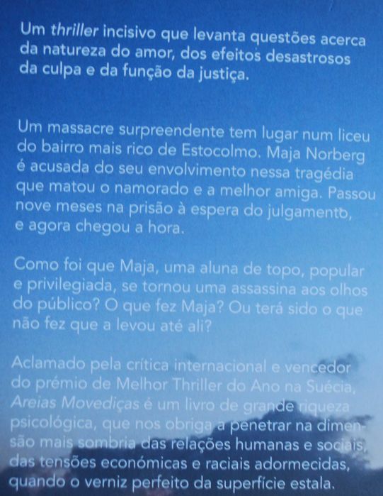 Areias Movediças de Malin Persson Giolito