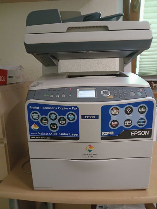 Epson AcuLaser CX11NF - kolorowa drukarka, skaner i ksero A4