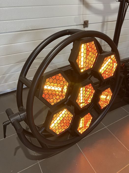 Lampa retro led 7x 60 rgbw