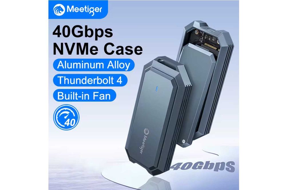 Зовнішній адаптер Meetiger PNU4 Fun 40Gbps M.2 NVMe SSD to USB4