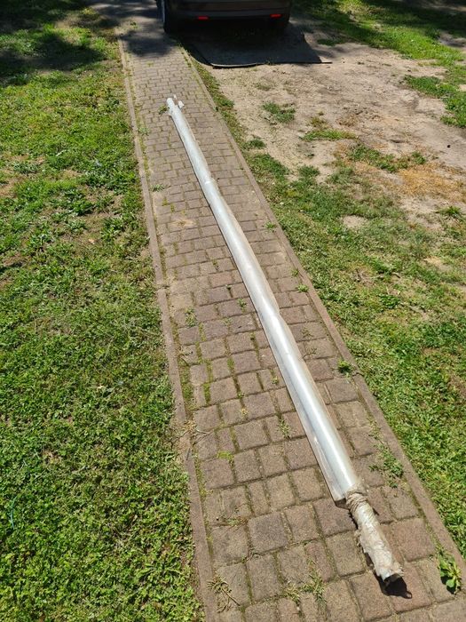 Rura 420 cm 6 cm średnica malowana proszkowo