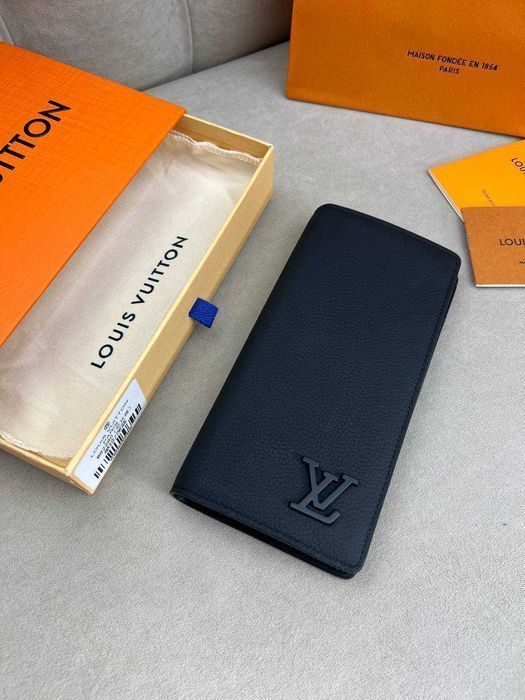 Черный бумажник Louis Vuitton кошелек Луи Виттон органайзер LV k422