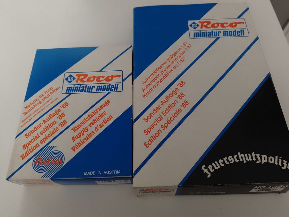 Pojazdy H0 1:87 Roco dwa nowe komplety