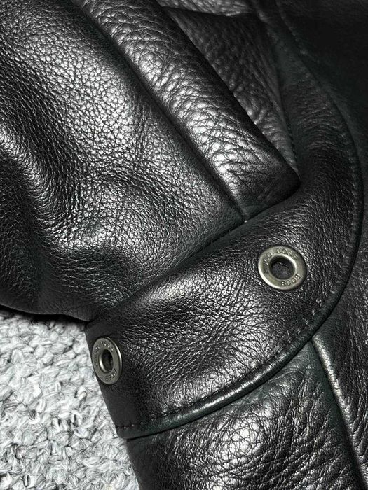 Чоловіча шкіряна куртка HUGO BOSS CHADWICK Italian Nappa -УТЕПЛЕНА-XL