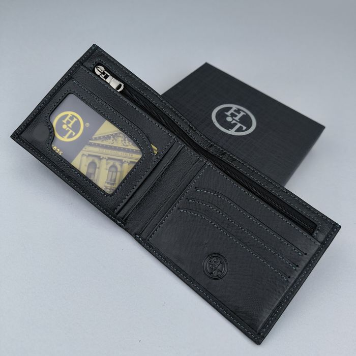 Гаманець чоловічий HT шкіряний маленький кошелек мужской кожаный кожа