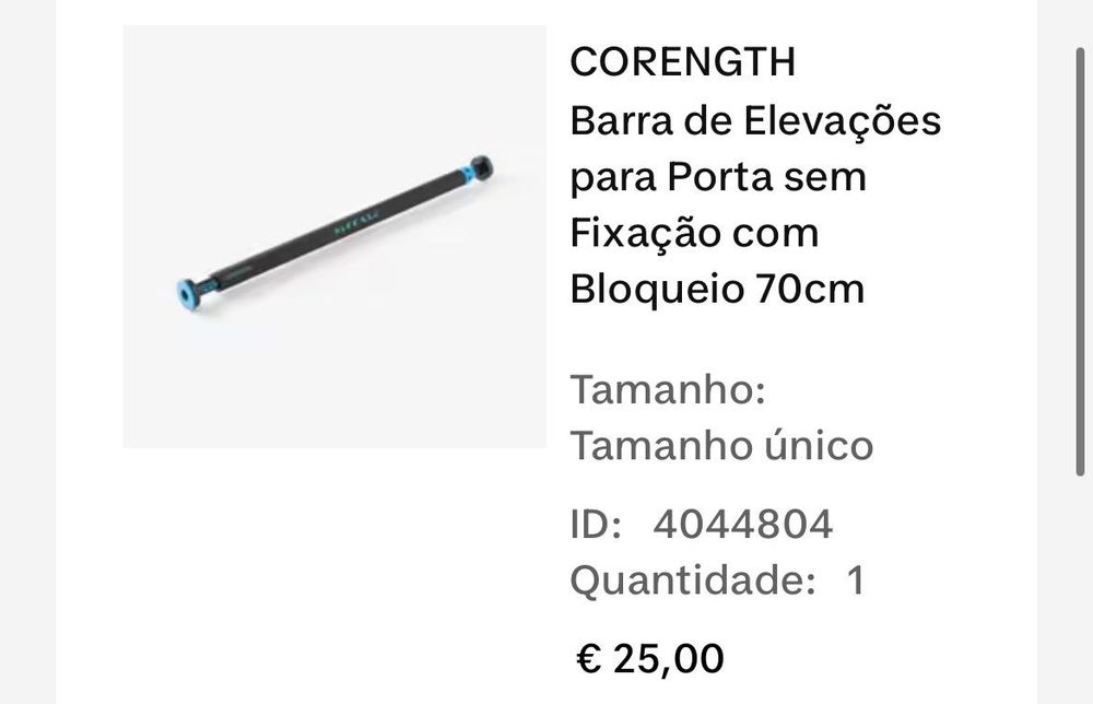 Material de treino