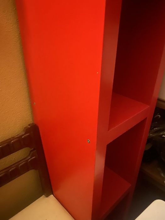 Estante ikea BILLY vermelha, 40x28x202 cm