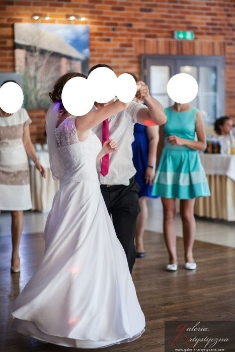 Suknia ślubna biała,  roz. 36