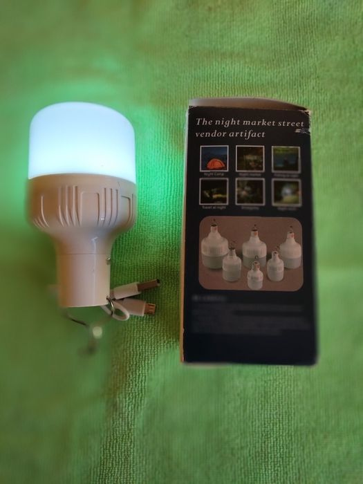 Luz portátil recarregável