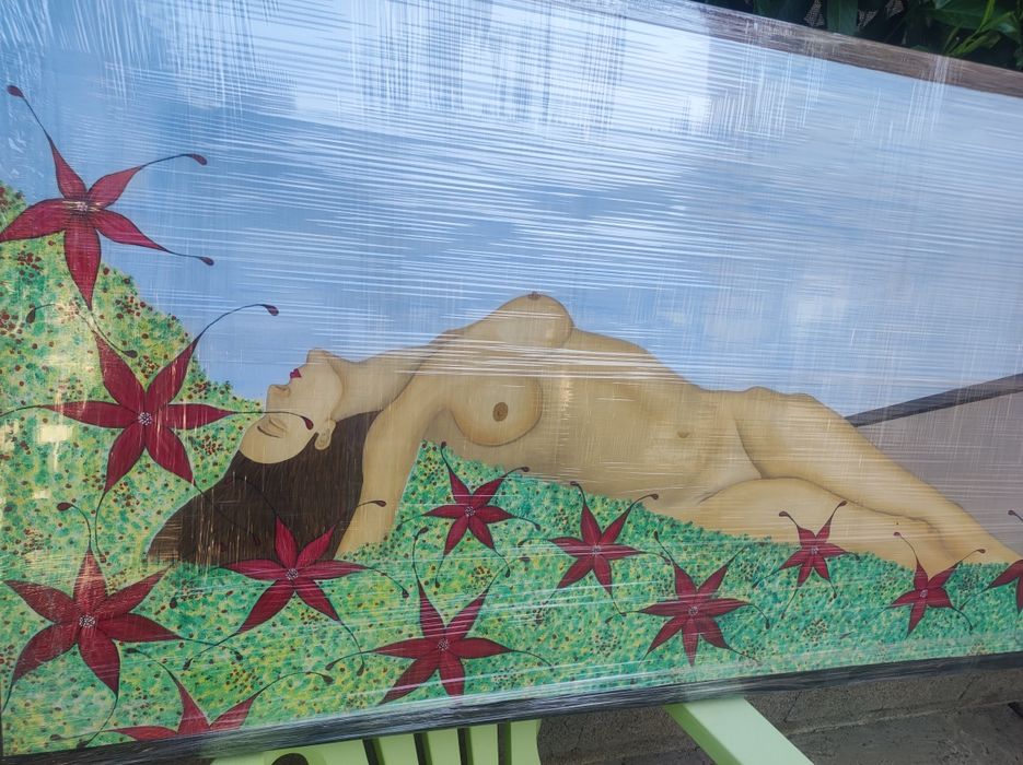 Quadro pintado a óleo 2900 X 900