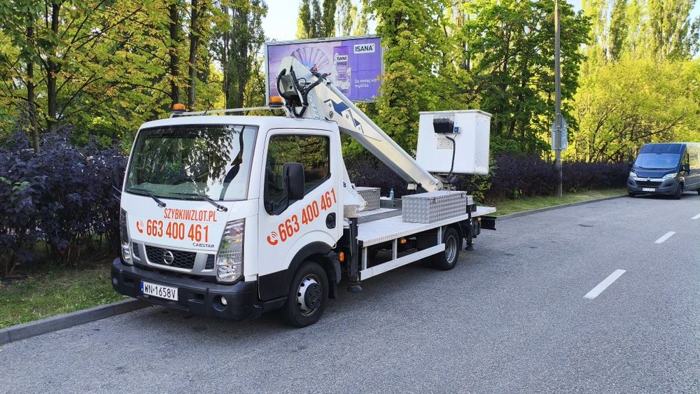 Podnośnik koszowy, zwyżka, reklamy, dekoracje,przycinka, elektryka