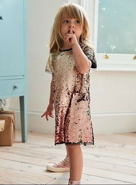 Ошатна красивенна сукня з паєтками на 3-4 роки