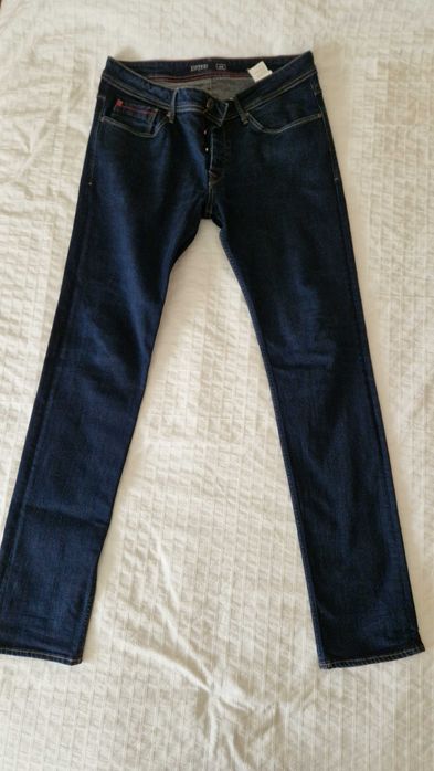 Calças homem tifosi n38 n42 perna justa