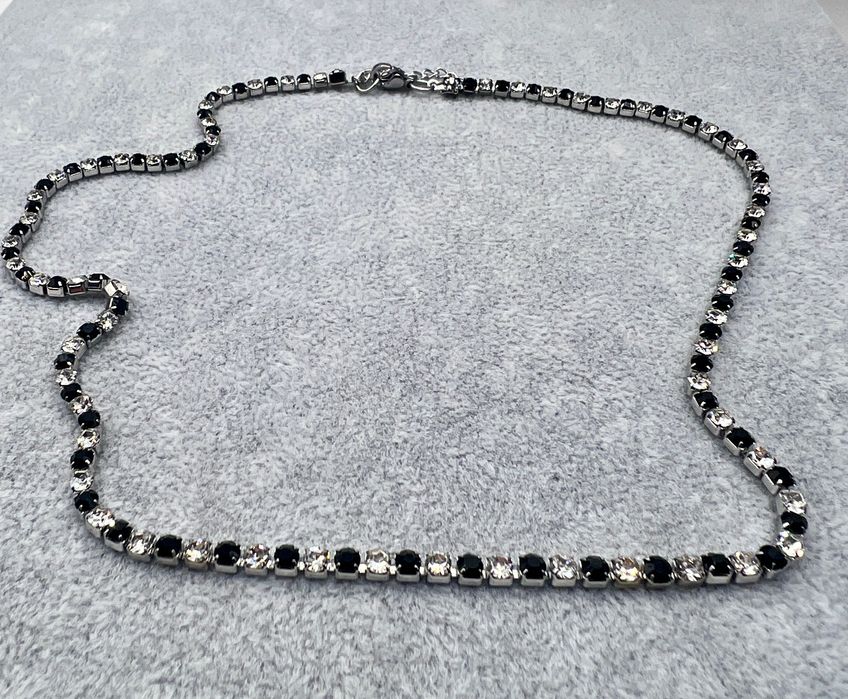 Colar Riviera 3mm em Aço Inoxidável – Banho Ouro 18k