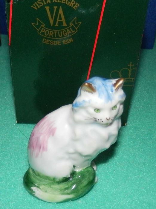 NOVO PREÇO - Vista Alegre 4 Gatos novo Preço PIntados a mão -  coleção