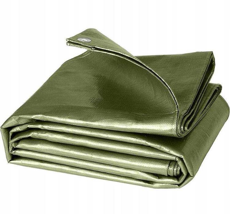 Plandeka zielona 3x4m Mrozooodporna ochronna 90g/m2