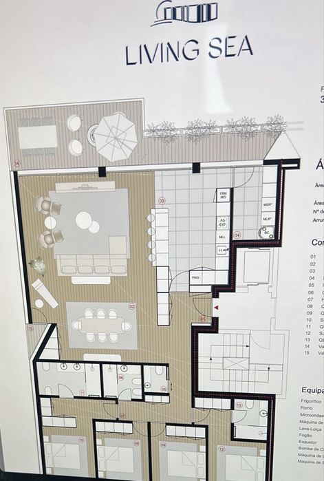 Arrendamento Apartamento T4 Living Sea