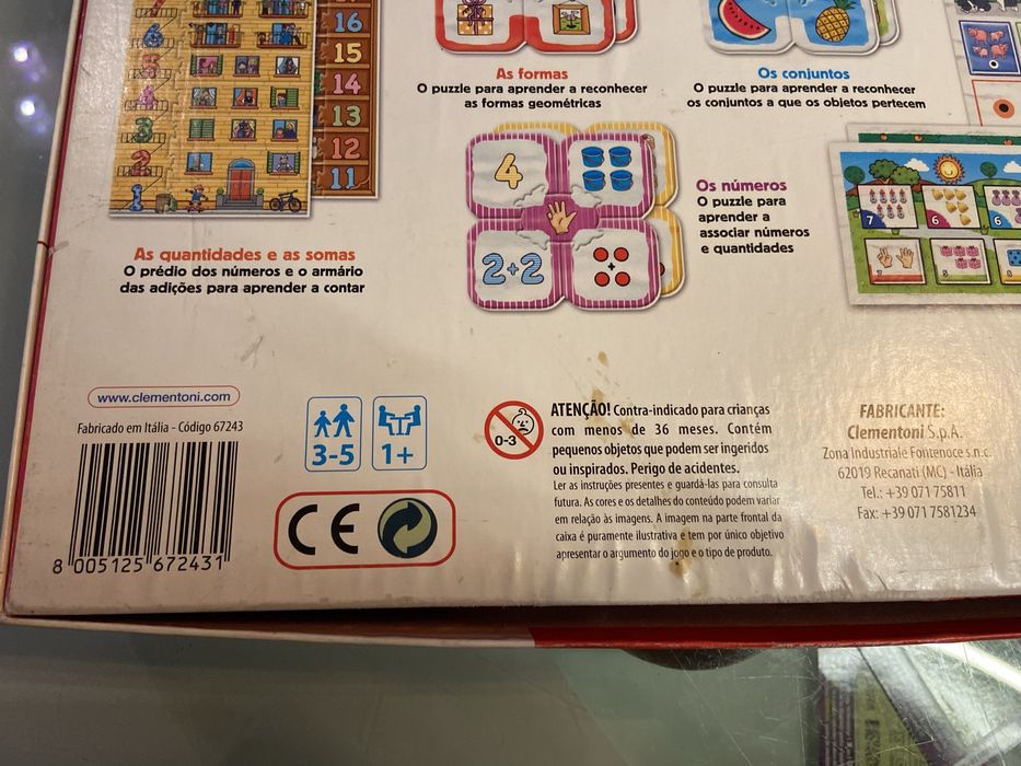 Clementoni Aprendo Jogando - Jogos de Cálculo - 67243