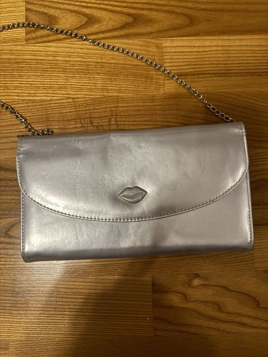 Srebrna torebka na ramię kopertówka NLY One