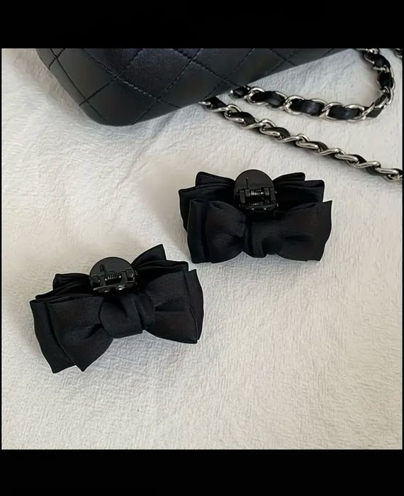 Заколки для волосся бантики крабік 2 шт