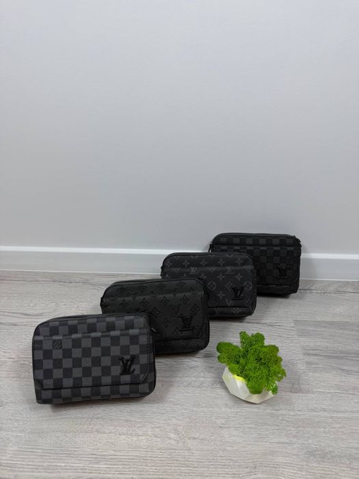 Чоловіча сумка Louis Vuitton через плече | Екошкіра | Барсетка Луї Віттон | Сумка через плече Луи Виттон