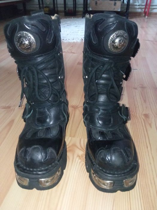 NEW ROCK Glany M-107-S2 Czarny roz 38 używane