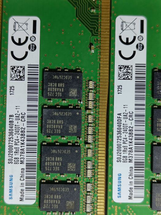 Оперативна память Samsung DDR4 8GB 16GB 2400MHz У РОБОЧОМУ стані