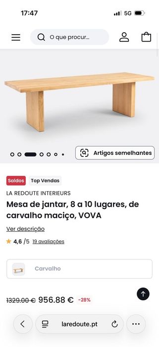 Mesa de sala de jantar