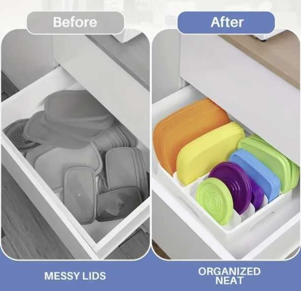 Organizador de Tampas Ajustável