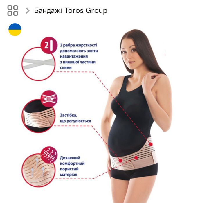Бандаж до і післяпологовий Торос-Груп